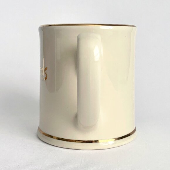 Harrods Knightsbridge London Ivory Gold Coffee Tea Mug Cup Collectible Souvenir - Picture 4 of 8